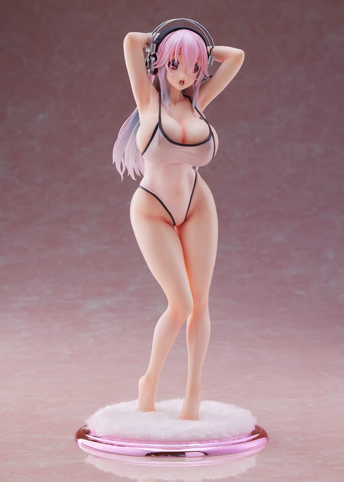 Wave Japan Super Sonico White Swimsuit 1/7 Scale Pvc Figure - Dt184- Japan Figure Store - #1 Bring To You The Best Japanese Goods