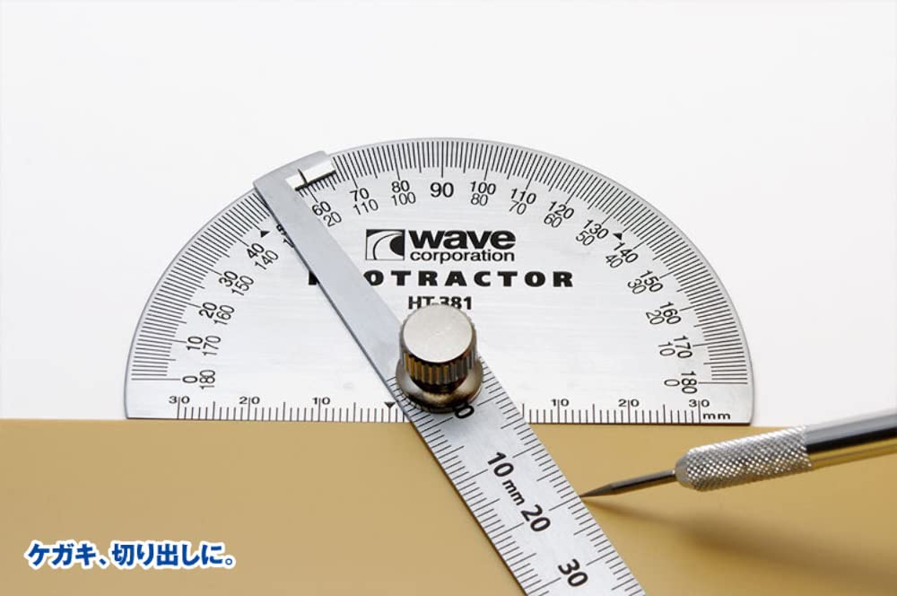 Wave Materials Ht381 Hg Protractor Japanese Protracters Hobby Tools Made In Japan- Japan Figure Store - #1 Bring To You The Best Japanese Goods