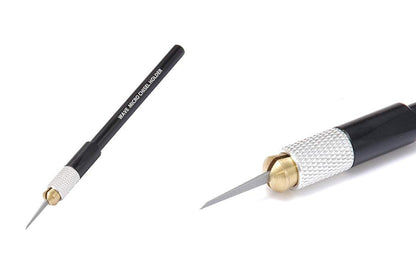 WAVE Hobby Tool Micro Chisel Black W/ 4 Blades- Japan Figure Store - #1 Bring To You The Best Japanese Goods