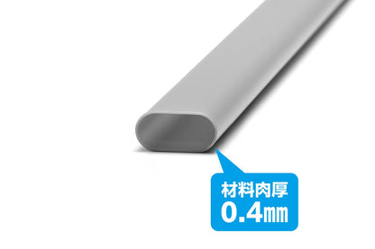 Wave OM-425 Plastic Gray Round Pipe 7x14mm 3pcs Hobby Material- Japan Figure Store - #1 Bring To You The Best Japanese Goods