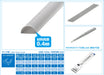 Wave OM-452 Plastic Gray Half Pipe 2x4mm 5pcs Hobby Material- Japan Figure Store - #1 Bring To You The Best Japanese Goods
