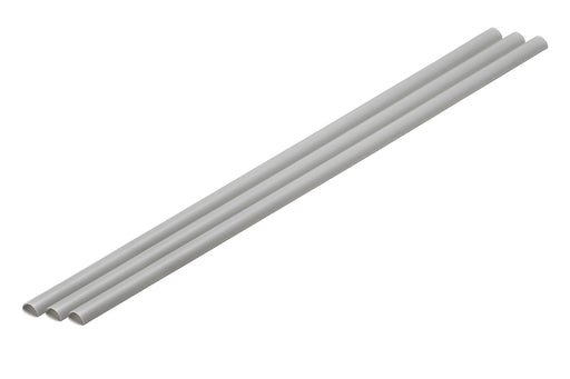 Wave OM-455 Gray Half Pipe 3.5x7mm 3pcs Plastic Hobby Material- Japan Figure Store - #1 Bring To You The Best Japanese Goods