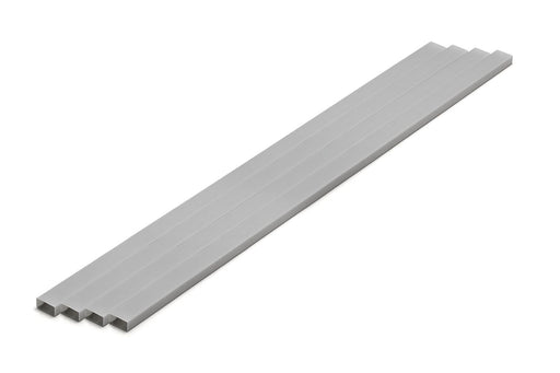 Wave OM-443 Plastic Gray Rectangular Pipe 5x10mm 4pcs- Japan Figure Store - #1 Bring To You The Best Japanese Goods