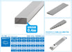 Wave OM-443 Plastic Gray Rectangular Pipe 5x10mm 4pcs- Japan Figure Store - #1 Bring To You The Best Japanese Goods