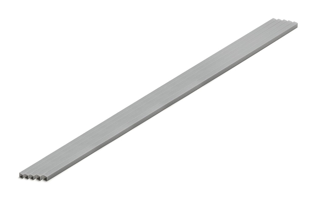 Wave OM-431 Gray Plastic Square Pipe 3Mm 5Pcs- Japan Figure Store - #1 Bring To You The Best Japanese Goods