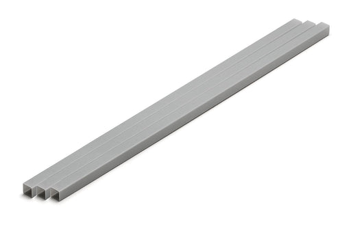Wave OM-435 Gray Square Pipe 7mm 3pcs Plastic Material- Japan Figure Store - #1 Bring To You The Best Japanese Goods
