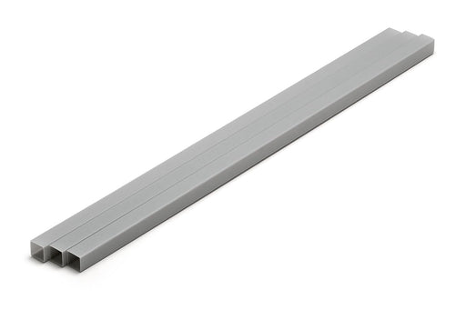 Wave OM-436 8mm Gray Plastic Square Pipe 3pcs- Japan Figure Store - #1 Bring To You The Best Japanese Goods