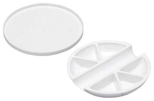 WAVE Materials Om186 White Paint Palette 6-Space & Brush Rest Type- Japan Figure Store - #1 Bring To You The Best Japanese Goods