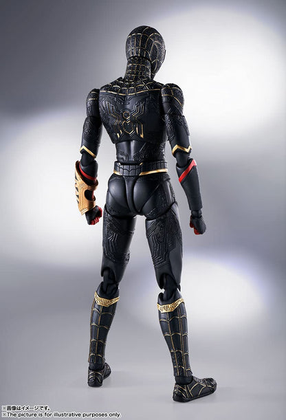 Bandai Spirits Shfiguarts Spider-Man No Way Home Black & Gold Suit 150Mm Abs Pvc Figure- Japan Figure Store - #1 Bring To You The Best Japanese Goods
