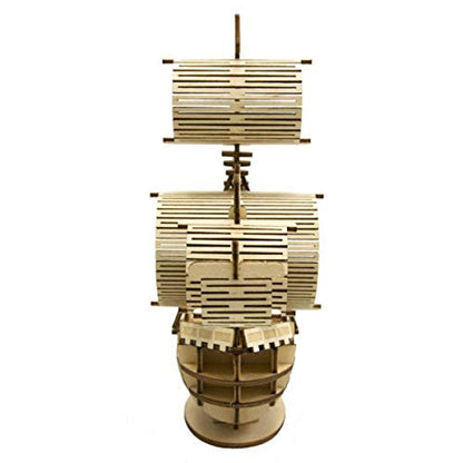 A-ZONE - Wooden Art Ki-Gu-Mi Sailing Ship- Japan Figure Store - #1 Bring To You The Best Japanese Goods