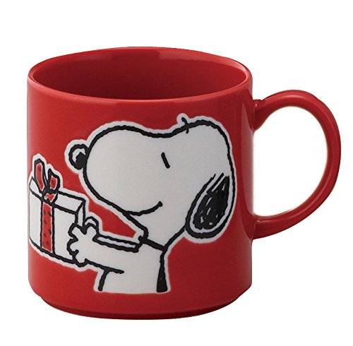 YAMAKA Peanuts Snoopy Mug With Wooden Box Happy Holiday- Japan Figure Store - #1 Bring To You The Best Japanese Goods
