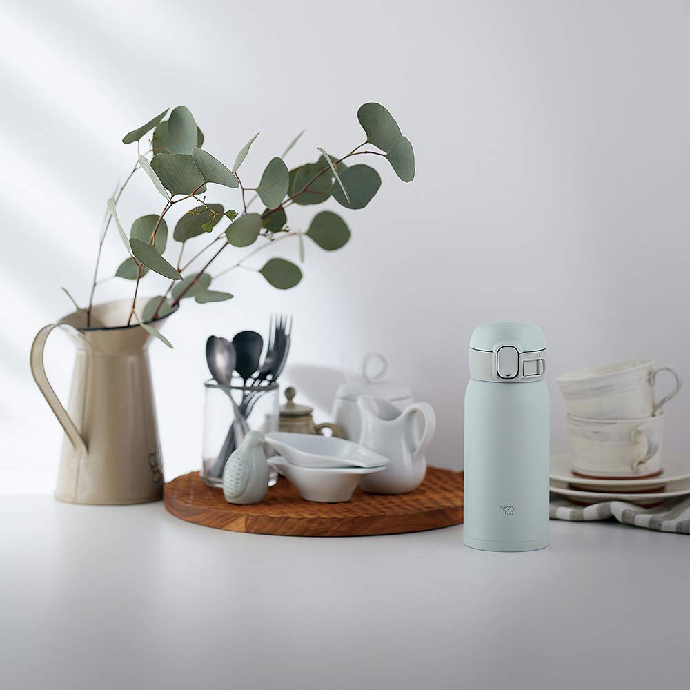 Zojirushi Sm-Wa36-Hl Water Bottle Stainless Ice Gray 360ml - Japanese Thermos Bottles- Japan Figure Store - #1 Bring To You The Best Japanese Goods