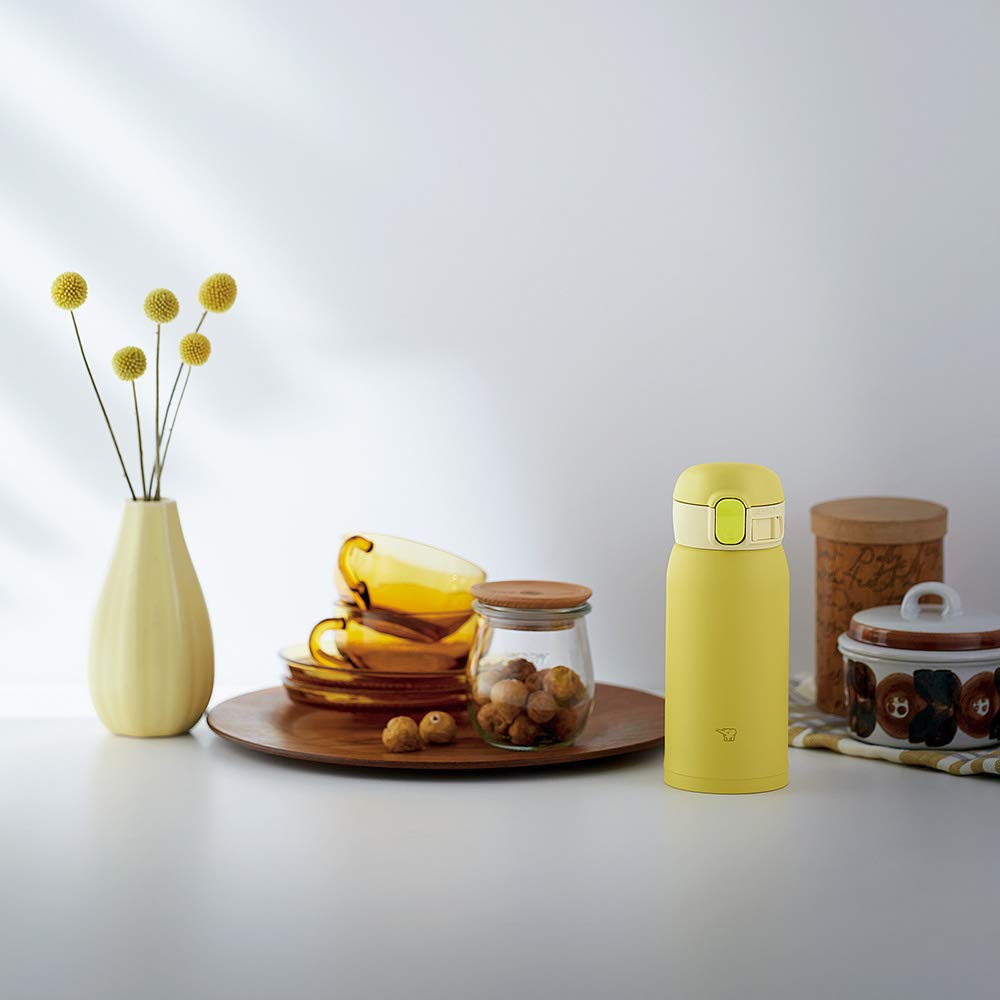Zojirushi Sm-Wa36-Ya Stainless Mug Lemon 360ml - Japanese Thermos Mugs - Vacuum Mugs- Japan Figure Store - #1 Bring To You The Best Japanese Goods