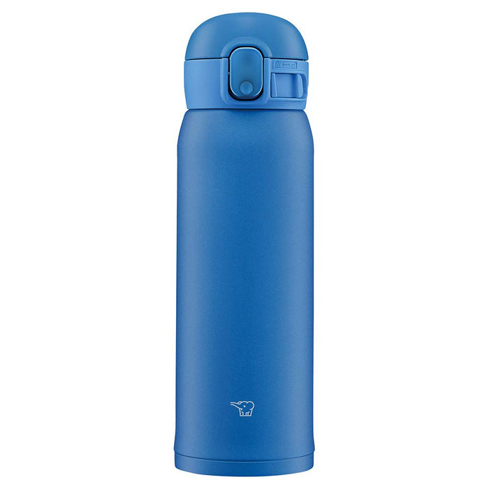 Zojirushi Water Bottle (Seamless One Touch): Blue 480ml Stainless Steel Bottle From Japan- Japan Figure Store - #1 Bring To You The Best Japanese Goods