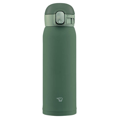 Zojirushi Water Bottle (Seamless One Touch): Olive 480ml - Stainless Steel Bottle Made In Japan- Japan Figure Store - #1 Bring To You The Best Japanese Goods