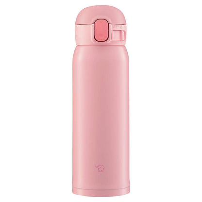 Zojirushi Water Bottle (Seamless One Touch): Peach Pink 480ml - Japanese Stainless Steel Bottle- Japan Figure Store - #1 Bring To You The Best Japanese Goods