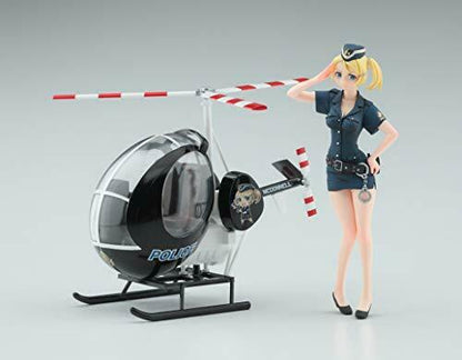 1/20 Egg Girls Collection No.07 'amy Mcdonnell' Police W/egg Plane Hughes 300