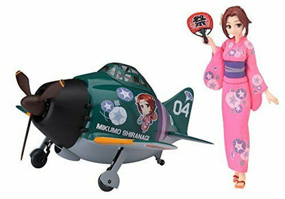 1/20 Egg Girls Collection No.04 'siranagi Sakura' W/egg Plane Zero Fighter